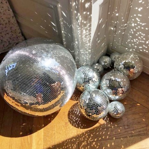 Décorations de table Disco - petites boules à facettes
