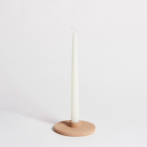 Terracotta candlestick